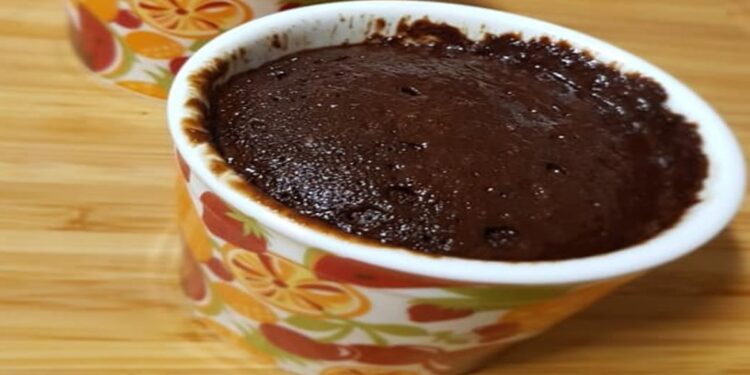 Bolo de caneca de chocolate