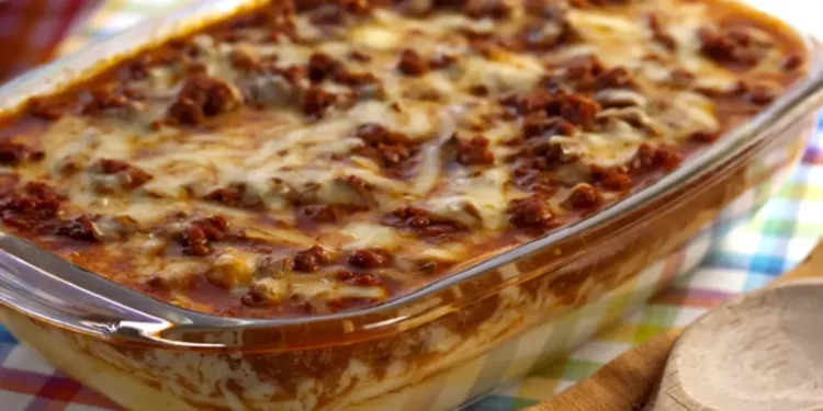 Polenta com carne moída