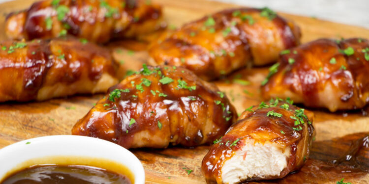 Frango combacon e barbecue