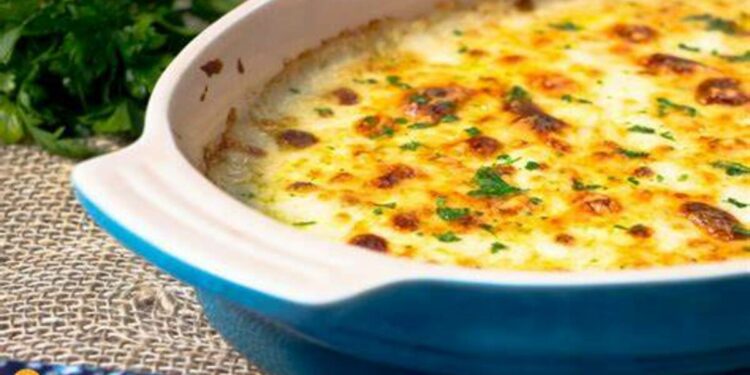 Batata gratinada com queijo