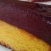 Bolo pudim de cenoura com chocolate